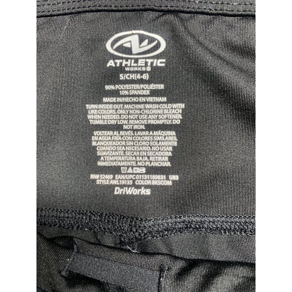 Athletic Works Womens Leggings Exercise Small Black Pants Driworks Yoga Work Out - Picture 2 of 3